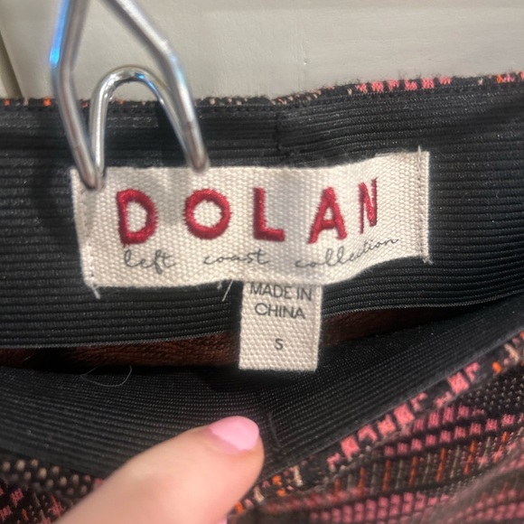 Dolan Black and Pink Patterned Pants - Picture 2 of 4